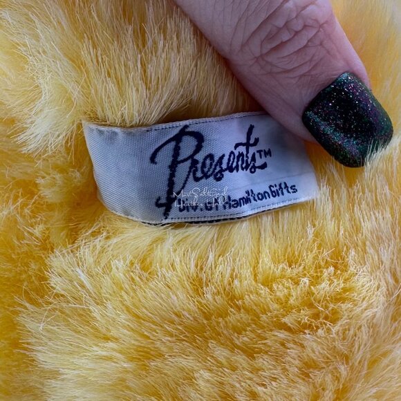 Vintage 1989 Deadstock Platty Santa Duck Plush Yellow By Cheryl Johnson - Picture 14 of 16